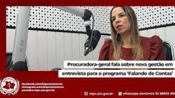 Procuradora-geral do MPC-AM fala sobre nova gestão em entrevista ao programa “Falando de Contas”
