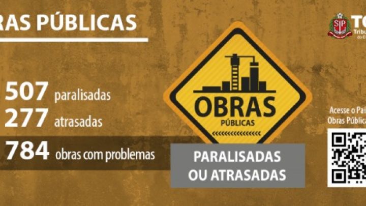 Diante de obras milionárias paralisadas há mais de 10 anos, MPC-SP opina pela reprovação das contas da Secretaria Estadual de Transportes  